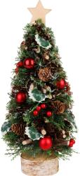 MagicHome Brad decorativ de Craciun MagicHome cu stea si suport, 40 cm (8091723)