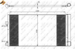 NRF Condensator, Climatizare 35890 Renault Laguna/Laguna Iii/Latitude