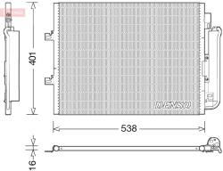 DENSO Condensator, climatizare DENSO DCN23026 (DCN23026)