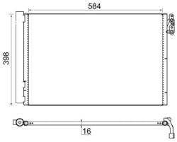 MAHLE Condensator, Climatizare Ac413001S Bmw 1/3/X1/Z4 Bmw (Brilliance) 3 Series/X1