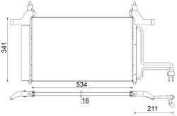 MAHLE Condensator, Climatizare Ac790000S Fiat Stilo/Stilo Multi