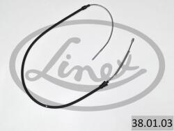 LINEX Cablu, frana de parcare LINEX 38.01. 03 (38.01.03)