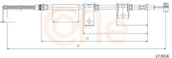 COFLE Cablu, frana de parcare COFLE 17.5016 (17.5016) - automobilus