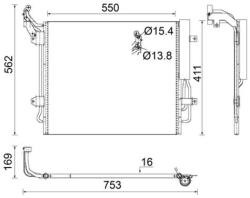 MAHLE Condensator, climatizare MAHLE BEHR AC 849 000S (AC 849 000S)