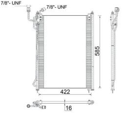 MAHLE Condensator, Climatizare Ac285000S Mercedes-Benz Atego/Axor/Axor 2/Mk/Ng/Sk (AC285000S)