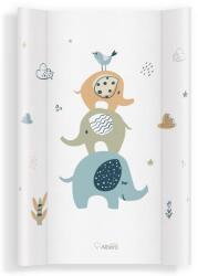 Klups Saltea de infasat pentru bebe 70x47, 5 cm cu intaritura Klups Elephants (00081981) Saltea de infasat
