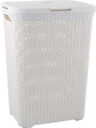 Curver Cos de rufe Curver Natural Style 60L crem cu capac, 44, 8x34, 1x61, 5 cm (2211370)