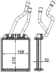 MAHLE AH180000S Schimbator caldura, incalzire habitaclu
