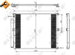 NRF Condensator, Climatizare 350050 Toyota Land Cruiser Prado