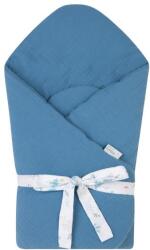 Klups Patura de infasat pentru bebe Klups Eco and Love Ocean 75x75 cm (00081832)
