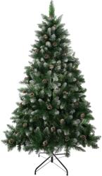 MagicHome Brad artificial de Craciun 180 cm, nins, cu conuri, tip brad (8091681)