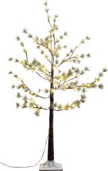 MagicHome Brad decorativ MagicHome tip borovica cu 48 LED alb cald, nins, 120 cm (8091776)