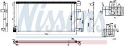 NISSENS Condensator, Climatizare 940829 Ford Tourneo Custom V362/Transit Courier B460