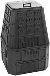 Prosperplast Compostor de gradina EVOBLACK 850L, negru, cu aerisire si acces facil (255193) Compostator