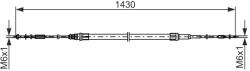 Bosch Cablu, Frana De Parcare 1987482864 Vw California T5/California T6/Multivan T5