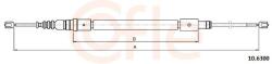 COFLE Cablu, frana de parcare COFLE 10.6300 (10.6300)
