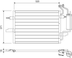 VALEO Condensator, climatizare VALEO 817798 (817798)