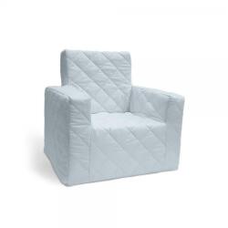 Klups Fotoliu pentru copii Klups Basic albastru jeans din bumbac matlasat (00081811)