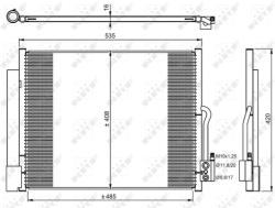 NRF Condensator, Climatizare 350053 Opel Meriva B Vauxhall Meriva Mk Ii (350053)