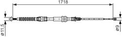 Bosch Cablu, Frana De Parcare 1987482378 Vw Caddy Iii/Caddy Iii (2Ka, 2Kh, 2Ca, 2
