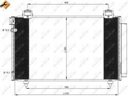 NRF Condensator, Climatizare 35592 Toyota Avensis