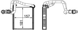 MAHLE Schimbator Caldura, Incalzire Habitaclu Ah252000S Vw Golf Van Vi/Golf Vi