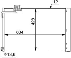 MAHLE Condensator, climatizare MAHLE BEHR AC 51 000S (AC 51 000S)