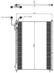 NRF Condensator, Climatizare 350503 Mercedes-Benz Atego/Axor/Axor 2