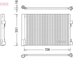 DENSO Condensator, climatizare DENSO DCN23032 (DCN23032)