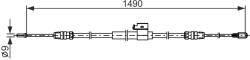 Bosch Cablu, Frana De Parcare 1987482832 Ford Transit V363