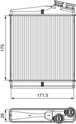 VALEO Schimbator Caldura, Incalzire Habitaclu 811512 Land Rover Discovery Sport (811512)