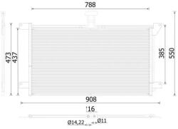 MAHLE Condensator, Climatizare Ac288001S Scania 4 - Series
