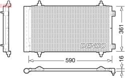 DENSO Condensator, climatizare DENSO DCN21018 (DCN21018) - automobilus