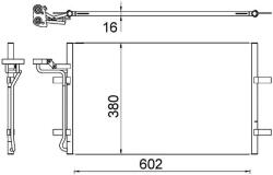 MAHLE Condensator, Climatizare Ac725000S Volvo C30/C70 Ii/S40 Ii/V50 (AC725000S)