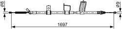 Bosch Cablu, Frana De Parcare 1987482628 Nissan X-Trail/X-Trail Ii (1987482628)