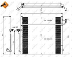 NRF Condensator, Climatizare 350080 Mercedes-Benz Gl-Class/Gle/Gls/M-Class