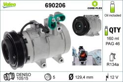 VALEO Compresor, climatizare VALEO CORE-FLEX 690206 (690206)