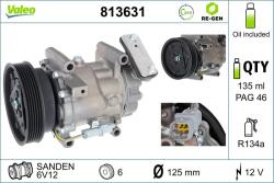 VALEO Compresor, climatizare VALEO RE-GEN REMANUFACTURED 813631 (813631)