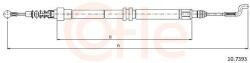 COFLE Cablu, frana de parcare COFLE 10.7393 (10.7393) - automobilus