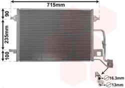 VAN WEZEL Condensator, climatizare VAN WEZEL 58005189 (58005189)