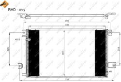NRF Condensator, Climatizare 35629 Toyota Avensis (35629)
