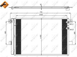 NRF Condensator, Climatizare 350041 Vw Amarok (350041)