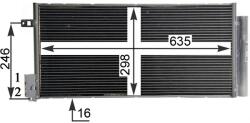 MAHLE Condensator, Climatizare Ac505001S Abarth Grande Punto/Punto/Punto Evo