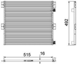 MAHLE Condensator, Climatizare Ac125000P Renault Trucks Midlum Volvo Fl/Fl Ii/Fl Iii (AC125000P)