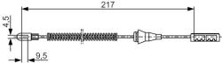 Bosch Cablu, frana de parcare BOSCH 1 987 482 251 (1 987 482 251) - automobilus