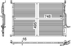 MAHLE Condensator, climatizare MAHLE BEHR AC 271 000S (AC 271 000S)