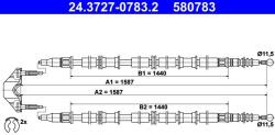 ATE Cablu, frana de parcare ATE 24.3727-0783.2 (24.3727-0783.2)