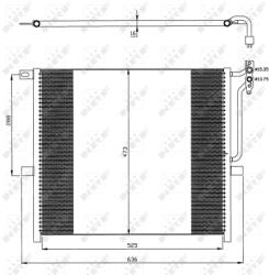NRF Condensator, Climatizare 35468 Bmw X3