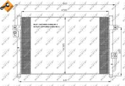 NRF Condensator, Climatizare 35426 Hyundai Terracan