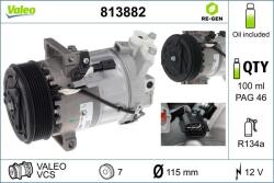 VALEO Compresor, climatizare VALEO RE-GEN REMANUFACTURED 813882 (813882)